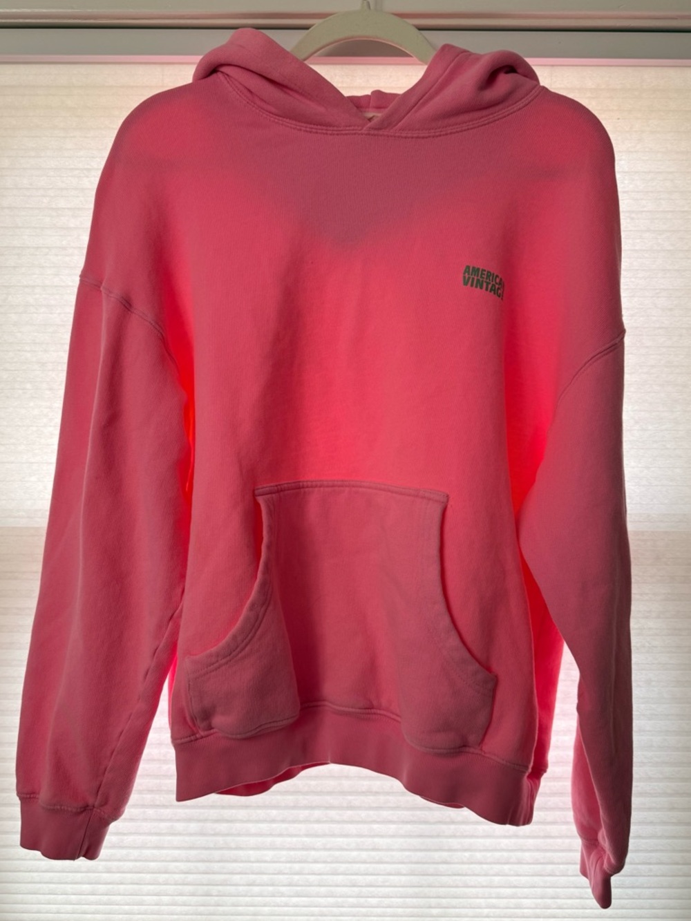 American Vintage Pink Hooded Sweatshirt